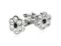 Crystal Flower Cufflinks