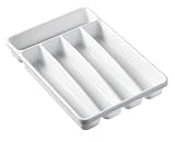 Made Smart Housewares 59917 Small Cutlery Tray, White