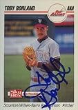 Toby Borland, Scranton/W-B Red Barons - Phillies Affiliate Autographed Card