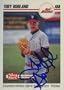 Toby Borland, Scranton/W-B Red Barons - Phillies Affiliate, 1992 Skybox Pre-Rookie Autographed Card