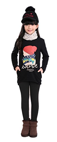 Beloved Lucia Girls Winter Fleece Lined Leggings S016