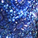 Flower Embellished Sequin Bra (Large/X-Large (34D/36C), Royal Blue)