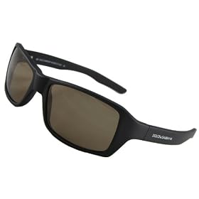 Dolce and Gabbana D&G 419S 291 Mens Fashion Sunglasses, Matte Black Frame  Brown Lenses