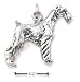 schnauzer7 - Sterling Silver 3D Schnauzer Charm