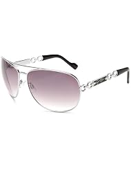 Jessica Simpson Ladies J446 SLVBL Aviator Sunglasses by Jessica Simpson