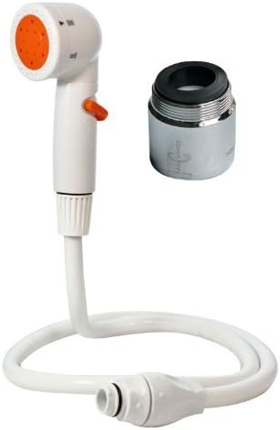 Rinse Ace 3036com Sink Misting Bird Bather White with Chrome Aerator by Rinse Ace