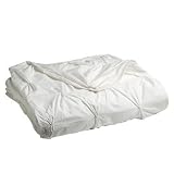 organic-duvet-cover west elm Organic Cotton Pin-Tuck Duvet Cover, King, White