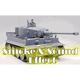 Smoking 1:16 RC Tank German Tiger I Panzer w/. Engine Sound and Airsoft Gun