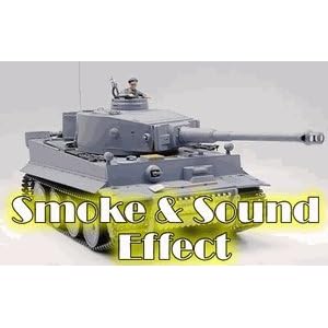 Smoking 1:16 RC Tank German Tiger I Panzer w . Engine Sound and Airsoft Gun by 