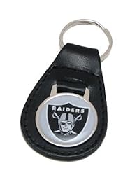 Oakland Raiders Leather Key Chain