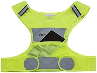 Reflective Vest for Running or Cycling (Women, Men, Kids), Gear for Jogging, Biking, Walking, High Visibility - Reflective Gear - Fully Adjustable - Pocket / Zipper + 2 Reflective Safety Wristbands