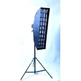 12x52 in. Strip Softbox with Fabric Grids and Bowen Style Speedring