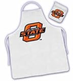 Oklahoma State Cowboys Tailgate Barbecue (BBQ) Grilling Apron/Mitt Set NCAA