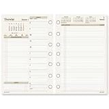 Daily Planner Refill,Jan-Dec,2PPD,7HP,8-1/2x5-1/2,WE/CM (DRN481225).
