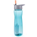 Aqua Vessel "Ultra Lite" Filtered Water Bottle with Flip Straw & 100 Gallon Filter (750ml) - Boulder Blue