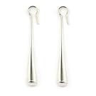 Classic Silver Drop Earrings by Karuni