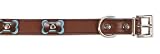 Ancol Brown Leather Dog Collar 40cm