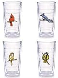 Tervis Tumbler Songbirds 16-Ounce Double Wall Insulated Tumbler, Set of 4