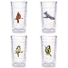 Tervis Tumbler Songbirds 16-Ounce Double Wall Insulated Tumbler, Set of 4