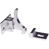 Rok Hardware Extra Heavy Duty Elbow Latch Cabinet Door / Window Catch - Nickel Finish with Screws