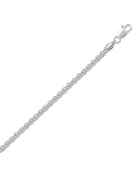 Sterling Silver 24 Inch 080 French Wheat Chain Necklace - 2.0mm Wide