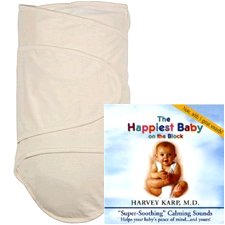 Miracle Blanket Gift Set - Natural with Happiest Baby On The Block CD