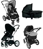 First Wheels City Elite Black Pushchair and Carry Cot and pack 33