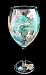 Holiday Forest Design - Hand Painted - Grande Wine -16 oz.