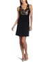 ABS Allen Schwartz Women's Detachable Necklace Tank Dress,Black,Medium