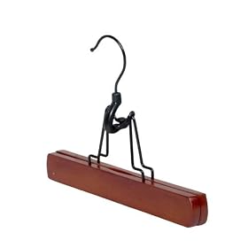 <b>Light Cherry Wood Trouser Clamp - Set of 6 by Richards Homewares</b>