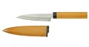 Kotobuki Fruit Knife with Wood Cover, Brown