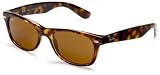 Ray-Ban Unisex RB2132 New Wayfarer Sunglasses,Yellow Tortoise Frame/B-15 XLT Lens,52 mm