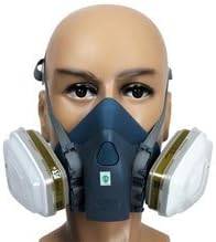 Ledstar 7502 Silicone Half Face Respirator Painting Spraying Face Gas Mask 7 Pcs Set