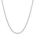 Basic 925 Sterling Silver Rolo Chain Necklace