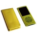 4G Yellow Flip Case & Yellow Silicone Case Cover for the New Apple iPod nano 4th Generation 8GB & 16GB + Neck Strap