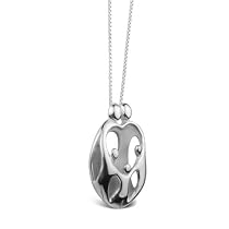 Loving Family(R) Sterling Silver Pendant - Parents and Three Children