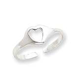 Sterling Silver Heart Toe Ring