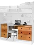 Desk Station for Dorm Brandy/Apple Green/White