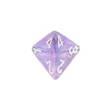 Chessex Borealis Purple with white d4 Dice