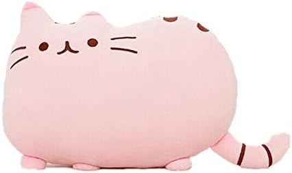 New Arrival Cute Cartoon Cat Cookie Throw Pillow Decorative Cushion Pillow Stuffed Plush（pink）
