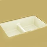 Kohler K-5838-7U-0 Deerfield White/Color Undermount - Double Bowl Kitchen Sink - White