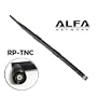 Alfa 9dBi WiFi Booster RP-TNC High-Gain Screw-On OMNI-Directional Swivel Antenna for Cisco - Airsinglet 350 Series Wireless Bridge, Airsinglet 1200 Series Access Point with Removable Antenna, AIR-AP352E2R-x-K9, AIR-BR1310G-x-K9-R, and AIR-PCI35x