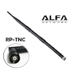Alfa 9dBi WiFi Booster RP-TNC High-Gain Screw-On OMNI-Directional Swivel Antenna for Cisco - Airsinglet 350 Series Wireless Bridge, Airsinglet 1200 Series Access Point with Removable Antenna, AIR-AP352E2R-x-K9, AIR-BR1310G-x-K9-R, and AIR-PCI35x