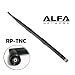 Alfa 9dBi WiFi Booster RP-TNC High-Gain Screw-On OMNI-Directional Swivel Antenna for Cisco - Airsinglet 350 Series Wireless Bridge, Airsinglet 1200 Series Access Point with Removable Antenna, AIR-AP352E2R-x-K9, AIR-BR1310G-x-K9-R, and AIR-PCI35x