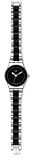 Swatch Women's Irony YLS168G Silver Two-tone Stainless-Steel Swiss Quartz Watch with Black Dial