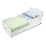 White Finish Kid's Toddler Cot Bed by
