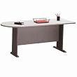 Peninsula Desk In Pewter Finish By Bush Furniture