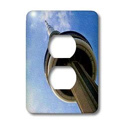 SmudgeArt Photography Art Designs - CN Tower Tronto Ontario Canada - Light Switch Covers - 2 plug outlet cover