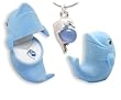 DOLPHIN Crystal Necklace in Blue Dolphin Gift Box