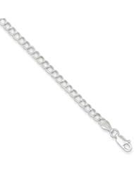 Sterling Silver 3.5mm Polished Charm Bracelet